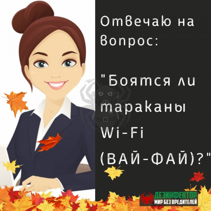 ВОПРОС: Боятся ли тараканы wi-fi (ВАЙ-ФАЙ)?